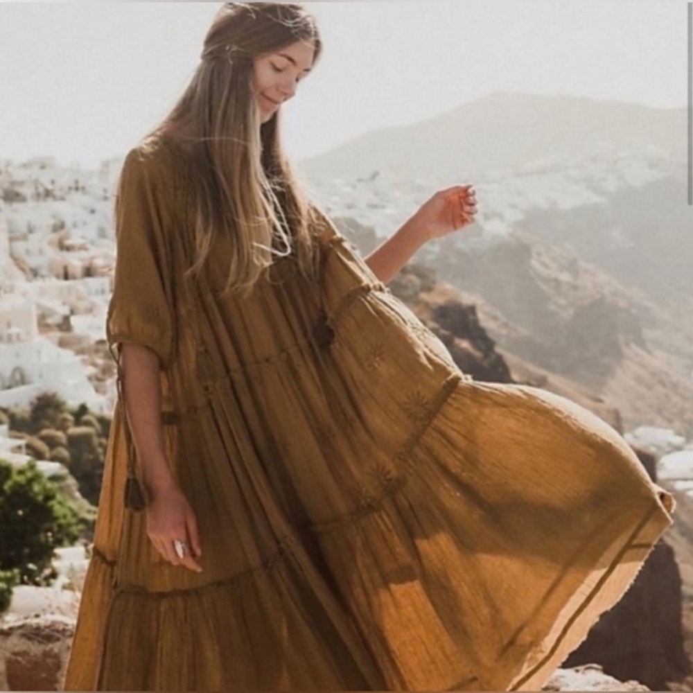 Free people celestial skies midi dress